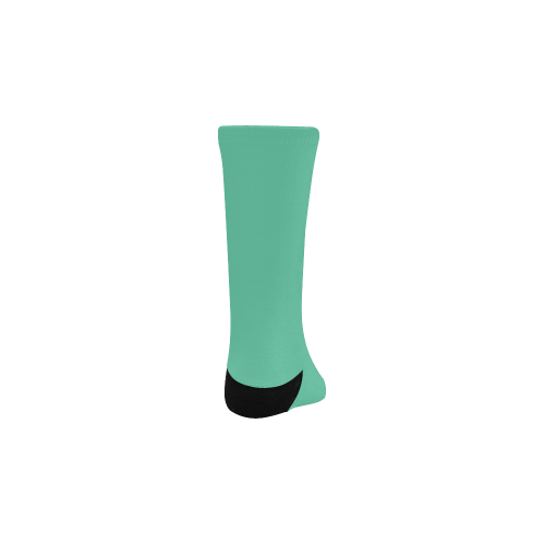 color medium aquamarine Kids' Custom Socks