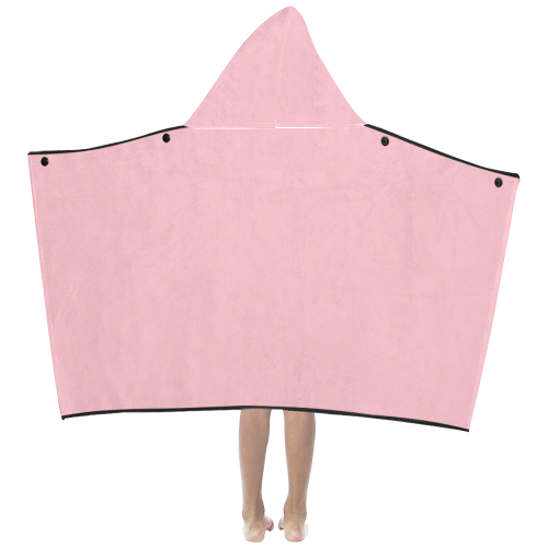 color pink Kids' Hooded Bath Towels