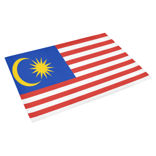 Malaysia Flag Azalea Doormat 30" x 18" (Sponge Material)