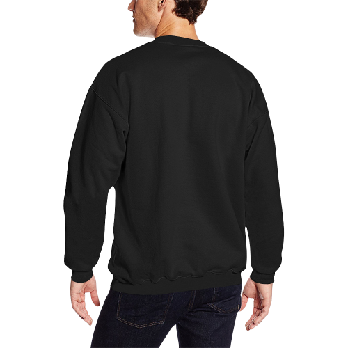 Teratoma Zone Logo MMXX Men's Oversized Fleece Crew Sweatshirt (Model H18)