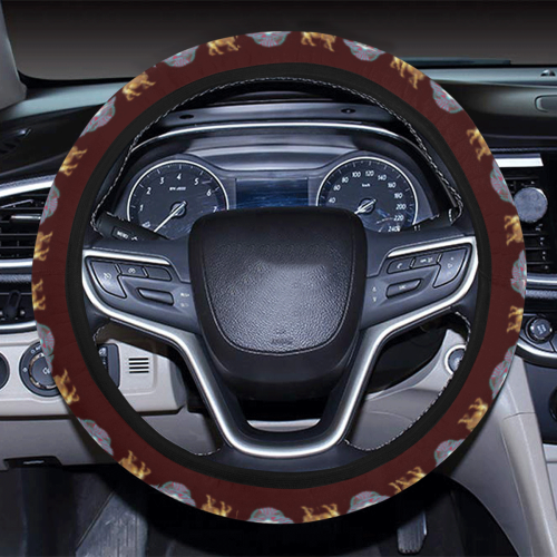 Lamassu & Alaha Ashur Steering Wheel Cover with Elastic Edge