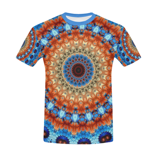 Kaleidoscope All Over Print T-Shirt for Men/Large Size (USA Size) Model T40)