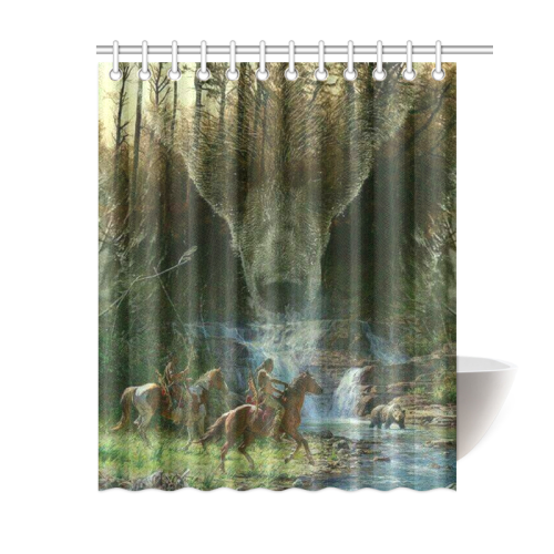 Spirit Of The Grizzly Bear Shower Curtain 60"x72"