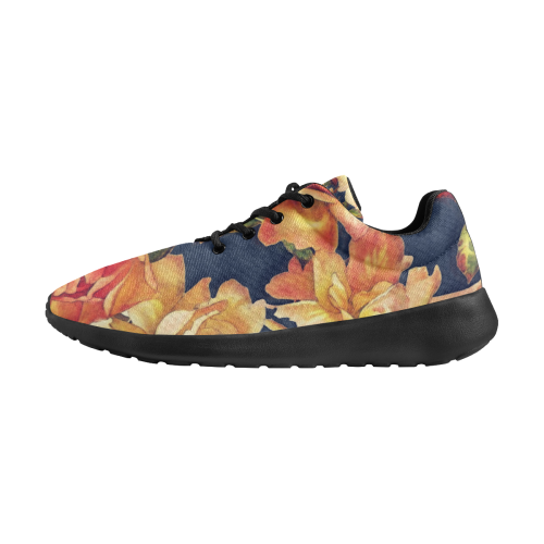 flowers #flowers #pattern #flora Women's Athletic Shoes (Model 0200)