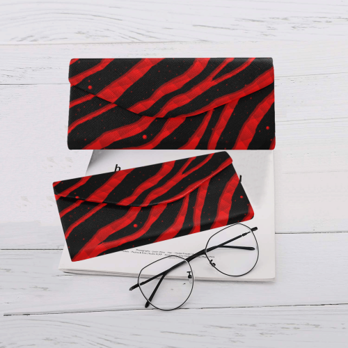 Ripped SpaceTime Stripes - Red Custom Foldable Glasses Case