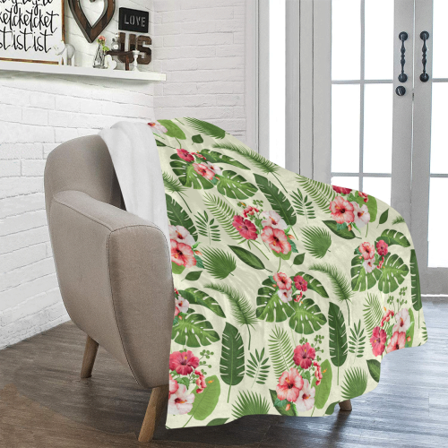 Tropical Ultra-Soft Micro Fleece Blanket 50"x60"