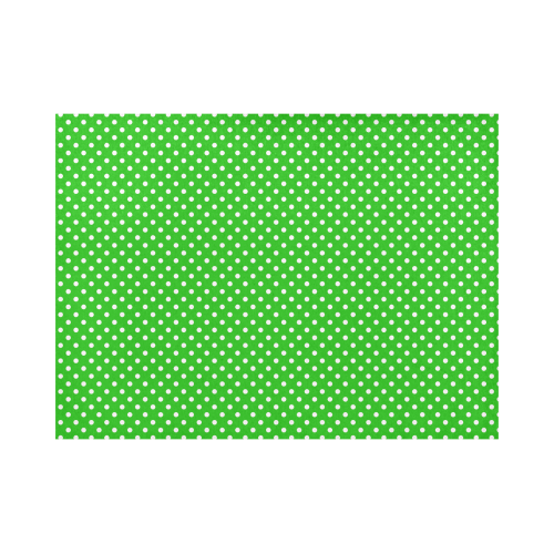 Green polka dots Placemat 14’’ x 19’’