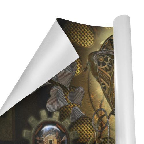 Awesome steampunk heart Gift Wrapping Paper 58"x 23" (2 Rolls)