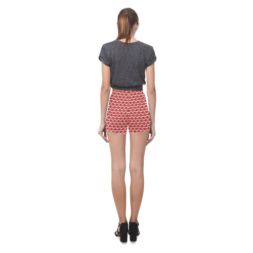 Canadian Flag Souvenir Shorts Women's Briseis Skinny Shorts (Model L04)