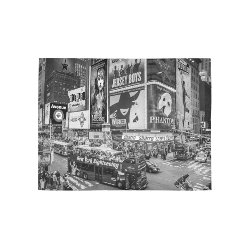 Times Square II Special Edition II (B&W) Area Rug 5'3''x4'
