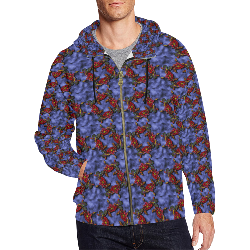 beyond beauty 4 All Over Print Full Zip Hoodie for Men/Large Size (Model H14)