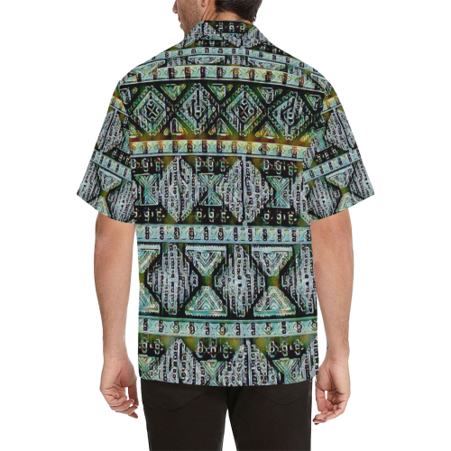 African Pattern Hawaiian Shirt (Model T58)