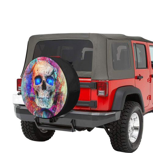 Skull by Nico Bielow 34 Inch Spare Tire Cover