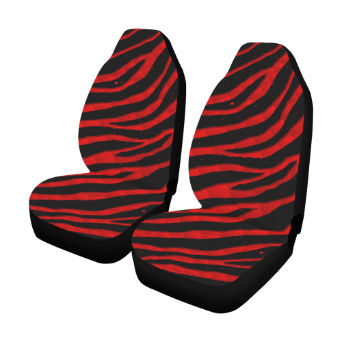 Ripped SpaceTime Stripes - Red Car Seat Covers (Set of 2)