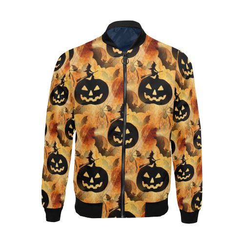 Halloween by Nico Bielow All Over Print Bomber Jacket for Men/Large Size (Model H19)
