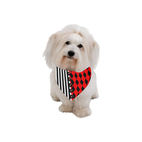 Harlequin & Stripes Pet Dog Bandana/Large Size