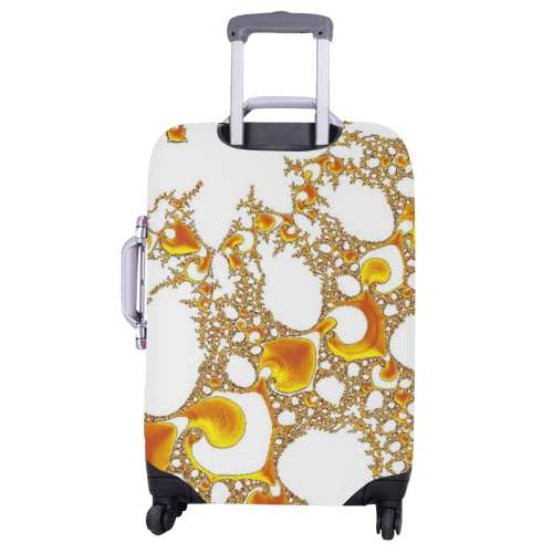 special fractal 04 orange Luggage Cover/Large 26"-28"