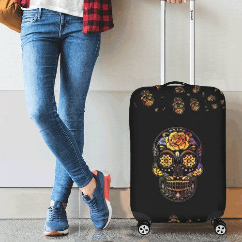 Skull20170310_by_JAMColors Luggage Cover/Small 18"-21"