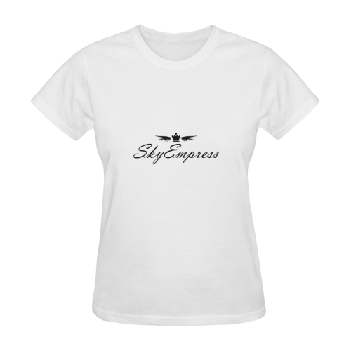basic T-shirt white Women's T-Shirt in USA Size (Two Sides Printing)