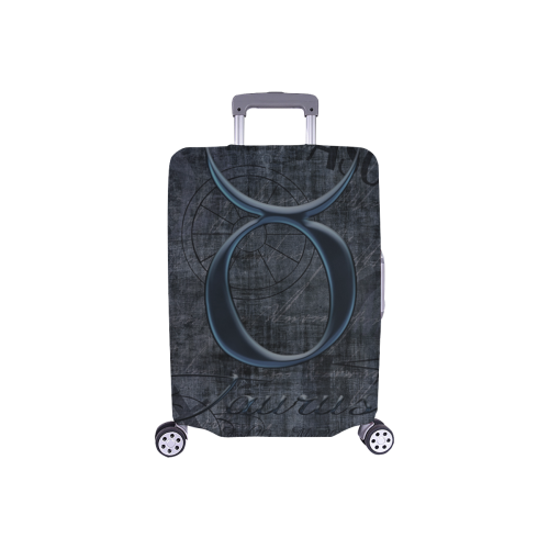 Astrology Zodiac Sign Taurus in Grunge Style Luggage Cover/Small 18"-21"