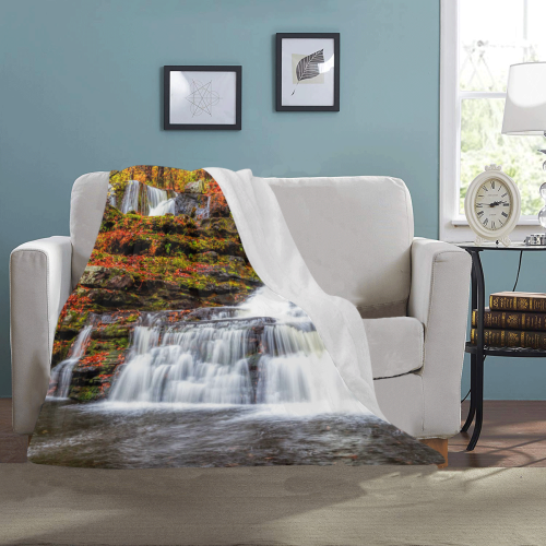 Autumn Waterfall Ultra-Soft Micro Fleece Blanket 40"x50"