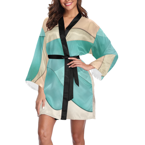 space 1 sm Long Sleeve Kimono Robe
