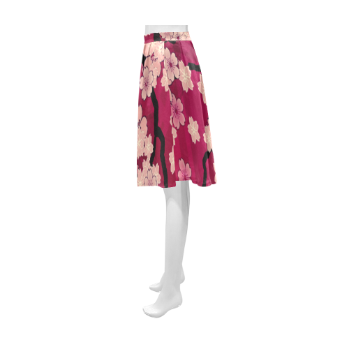 Sakura Breeze Tahiti Sunset Athena Women's Short Skirt (Model D15)