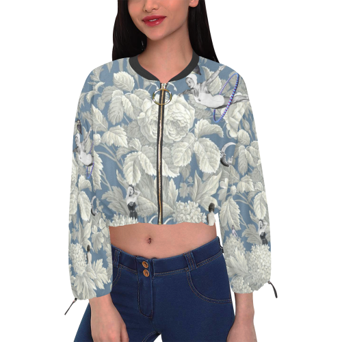 Dreamtime Cropped Chiffon Jacket for Women (Model H30)