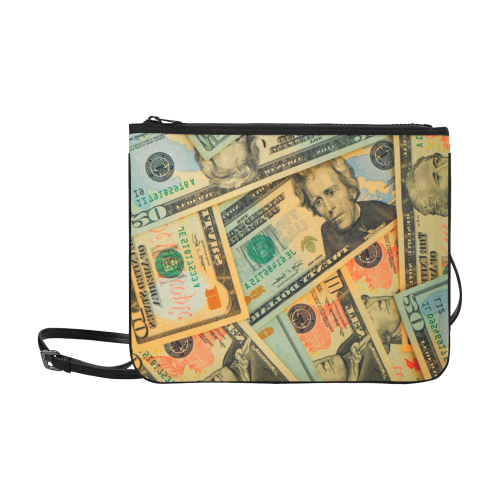 US DOLLARS 2 Slim Clutch Bag (Model 1668)
