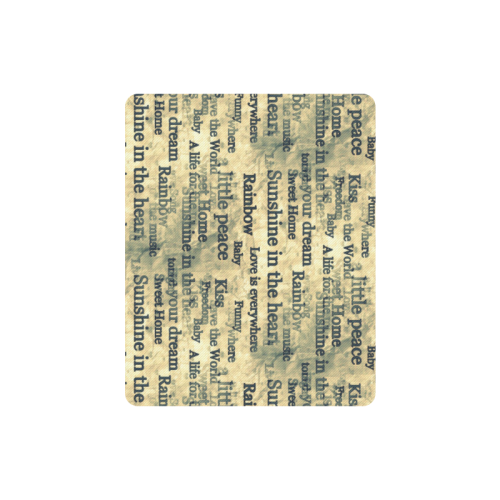 Words Popart by Nico Bielow Rectangle Mousepad
