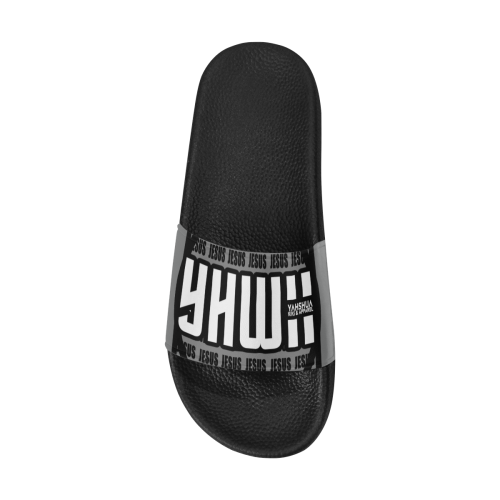Gray Men's Slide Sandals (Model 057)