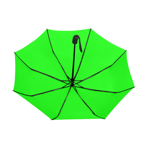 Bright Neon Green Anti-UV Auto-Foldable Umbrella (Underside Printing) (U06)