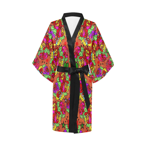Rose by Nico Bielow Kimono Robe