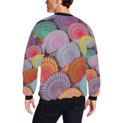 Rainbow cookies All Over Print Crewneck Sweatshirt for Men/Large (Model H18)