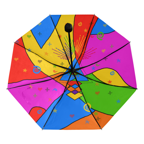 All Seeing Eye Popart Anti-UV Foldable Umbrella (Underside Printing) (U07)