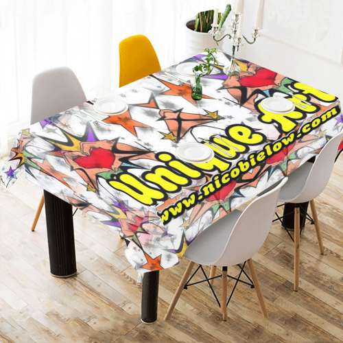 Werbung by Nico Bielow Cotton Linen Tablecloth 60"x 84"