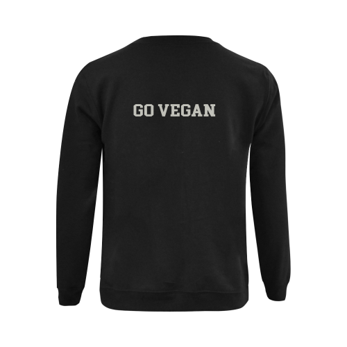 Friends Not Food (Go Vegan) Gildan Crewneck Sweatshirt(NEW) (Model H01)