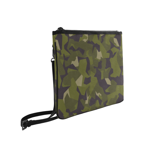 Swedish M90 woodland camouflage Slim Clutch Bag (Model 1668)
