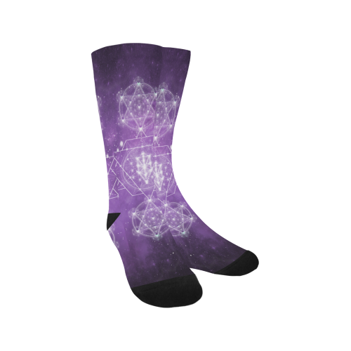 Sacred Geometry Stardust Men's Custom Socks