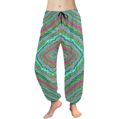 blugreen indian design pants Women's All Over Print Harem Pants (Model L18)