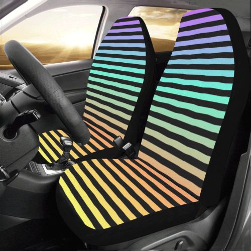 Sherbet Stripes Car Seat Covers (Set of 2)