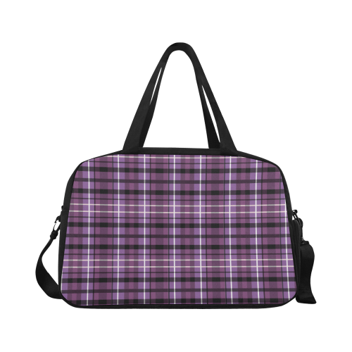 Bayadere Tartan Blues & Purples - P5 | Fitness Handbag (Model 1671)