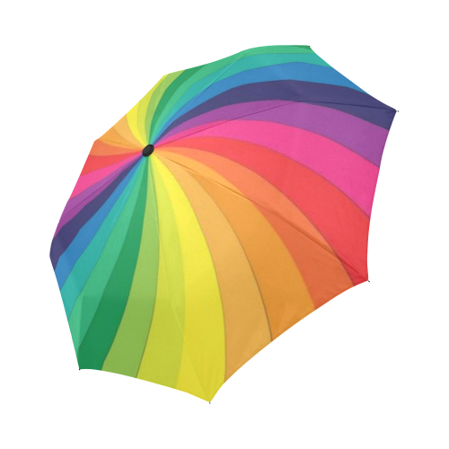 Abstract rainbow Auto-Foldable Umbrella (Model U04)