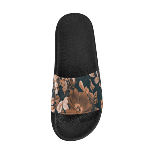 flowers #flowers #pattern #flora Women's Slide Sandals (Model 057)