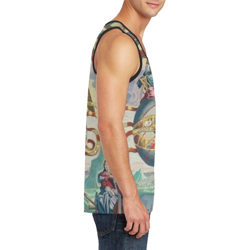 Jesus in clouds Cashmere Mens Top Men's All Over Print Tank Top (Model T57)