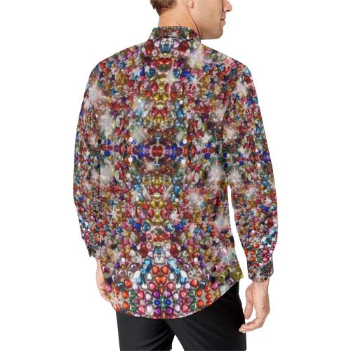 Glitter by Artdream Men's All Over Print Casual Dress Shirt (Model T61)