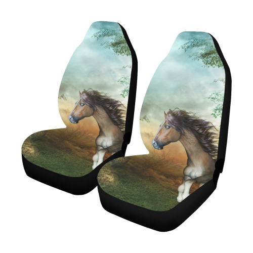 Wonderful running horse Car Seat Covers (Set of 2)