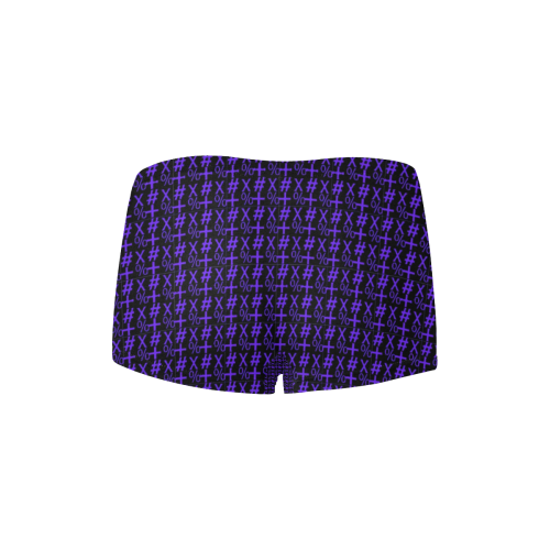 NUMBERS Collection Symbols Purple Women's All Over Print Boyshort Panties (Model L31)