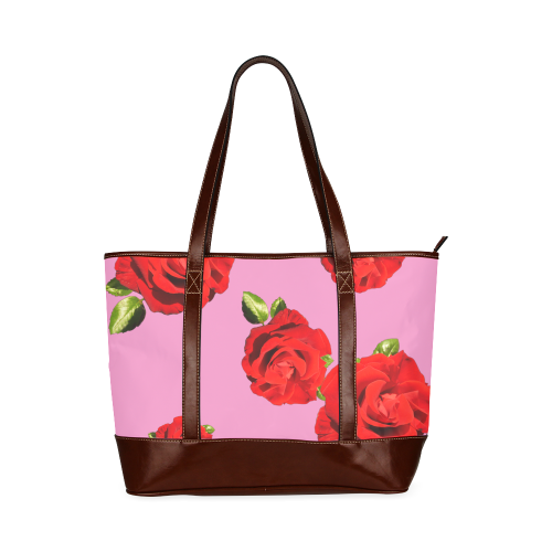 Fairlings Delight's Floral Luxury Collection- Red Rose Handbag 53086j6 Tote Handbag (Model 1642)