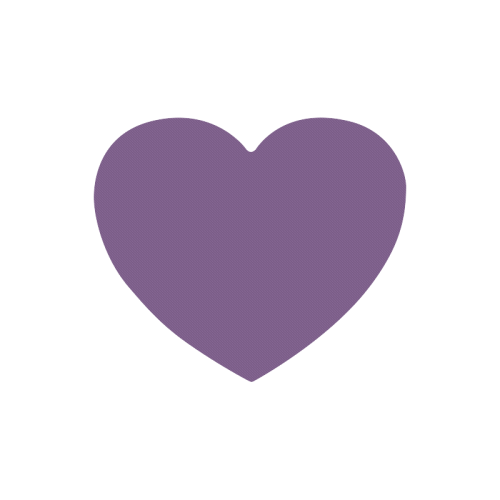 color purple 3515U Heart-shaped Mousepad